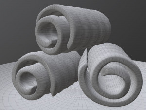 butter on plate Model 3D