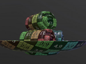 butter on plate Model 3D