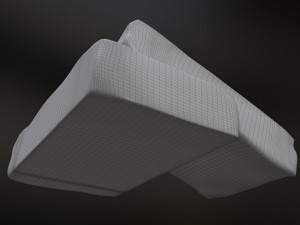 butter slices on ground 3Dモデル