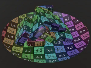 butter slices on plate 3D Model