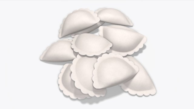 dumplings 02 3D Модель .c4d .max .obj .3ds .fbx .stl .blend 