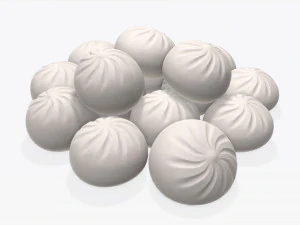 пельмени хинкали 02 3D Модель