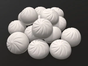 dumplings khinkali 02 3D Model