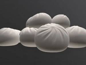 dumplings khinkali 02 3D Model