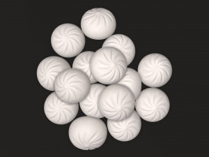 dumplings khinkali 02 Modelo 3D