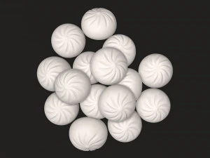 dumplings khinkali 02 3D Model