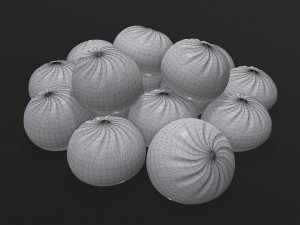 dumplings khinkali 02 Modelo 3D