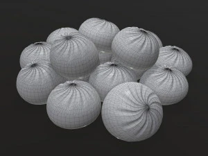 dumplings khinkali 02 3D Model