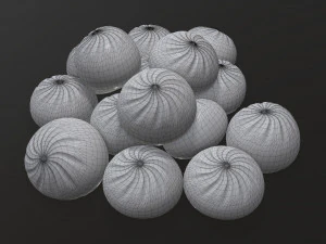 dumplings khinkali 02 3D Model