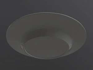 dumplings on white plate 3D Model