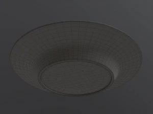 dumplings on white plate 3D Model