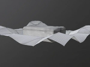 butter with paper on ground 3D Model