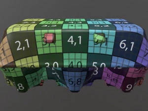 egg cardboard package for 6 eggs 3D Model