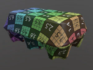 egg cardboard package for 6 eggs 3D Model