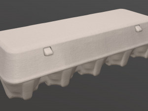 egg cardboard package for 10 eggs Modelo 3D