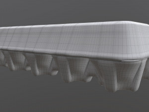 egg cardboard package for 10 eggs Modelo 3D