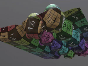 egg cardboard package for 10 eggs opened 3D Model