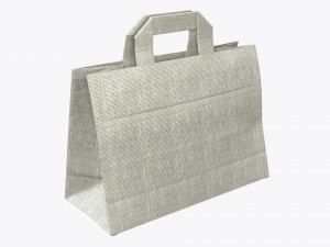 fabric bag medium with handle Modelo 3D