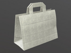 fabric bag medium with handle Modelo 3D