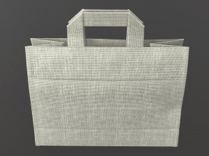 fabric bag medium with handle Modelo 3D
