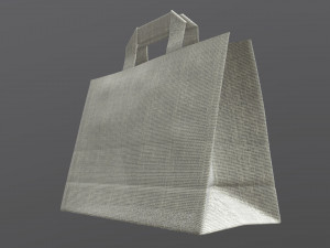 fabric bag medium with handle Modelo 3D