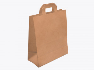 paper bag large with handle 3D Model