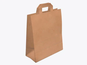 紙袋 大きめ 取っ手付き 3Dモデル