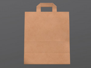 paper bag large with handle 3D Model