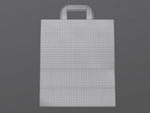 paper bag large with handle 3D Model