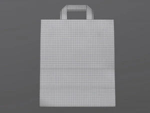 paper bag large with handle 3D Model