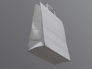 paper bag large with handle 3D Model