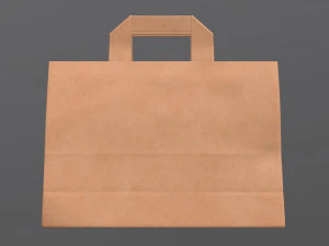 paper bag medium with handle 3D Model