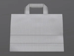 paper bag medium with handle 3D Model