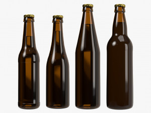 beer bottles Modelo 3D