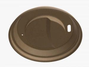 biodegradable lid for paper coffee cup 3D Model
