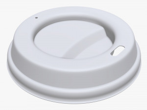 biodegradable lid for paper coffee cup Modello 3D