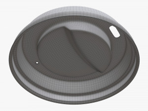 biodegradable lid for paper coffee cup Modello 3D