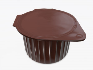 coffee creme jar unopened mock-up 3D Model