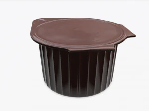 coffee creme jar unopened mock-up 3D Model