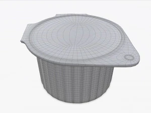 coffee creme jar unopened mock-up 3D Model