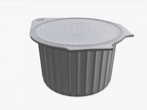 coffee creme jar unopened mock-up Modello 3D
