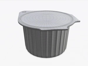 coffee creme jar unopened mock-up 3D Model