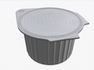 coffee creme jar unopened mock-up Modello 3D