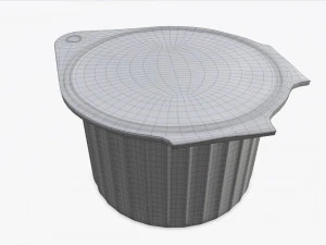 coffee creme jar unopened mock-up 3D Model