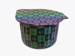 coffee creme jar unopened mock-up Modello 3D