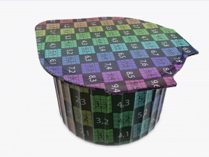 coffee creme jar unopened mock-up Modello 3D