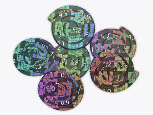 colorful twisted candies Modèle 3D