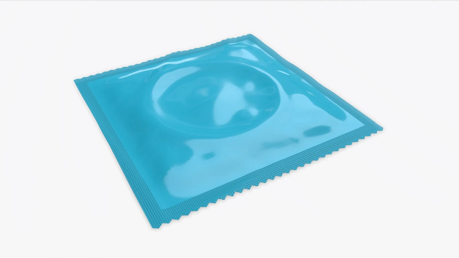 condom in a blue package 3D Model .c4d .max .obj .3ds .fbx .stl .blend 