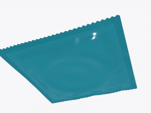 condom in a blue package 3D Model