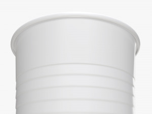 white plastic cup tableware 3D Model